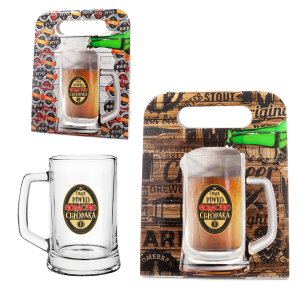 Kufel do piwa w ozdobnym opakowaniu "Zimne Piwko Gorącego Chłopaka"