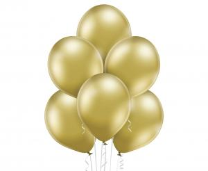 Balon lateksowy Belbal B105 Glossy Gold 12 cali - balony na hel, dekoracje Tychy, Katowice - Zabawne Wydry