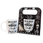 Kubek w ozdobnym opakowaniu "Wolałabym być w domu z moim psem"