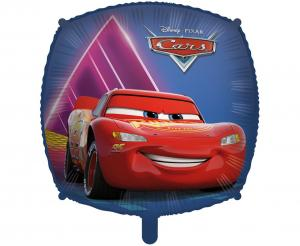 Balon foliowy kwadratowy Cars Disney 46cm Zygzak McQueen - balon na hel, dekoracja urodzinowa Tychy Katowice Pszczyna Lędziny Mysłowice Bieruń Kobiór - Zabawne Wydry