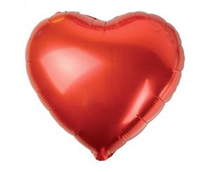 Balon foliowy serce czerwony 18 cali B&amp;C - dekoracja Walentynki, urodziny, rocznica, zaręczyny Tychy Katowice Pszczyna Lędziny Mysłowice Bieruń Kobiór - Zabawne Wydry