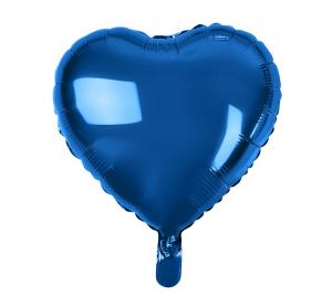 Balon foliowy serce granatowe 18 cali - dekoracja eleganckie urodziny, rocznica, Walentynki dla niego, firmowe Tychy Katowice Pszczyna Lędziny Mysłowice Bieruń Kobiór - Zabawne Wydry