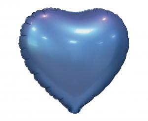 Balon foliowy serce niebieskie mat
