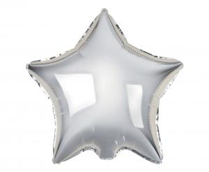 Balon foliowy gwiazdka srebrna 18 cali -zabawne wydry Godan Tychy