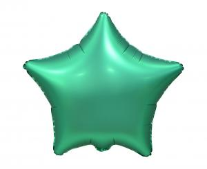 Balon foliowy gwiazdka zielona mat