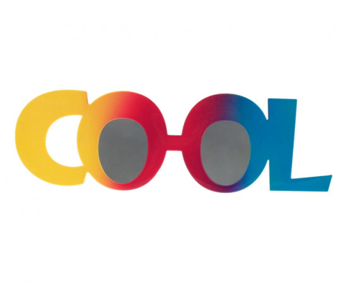 Okulary COOL - modny gadżet imprezowy, akcesoria karnawałowe, stylizacja, Zabawne Wydry