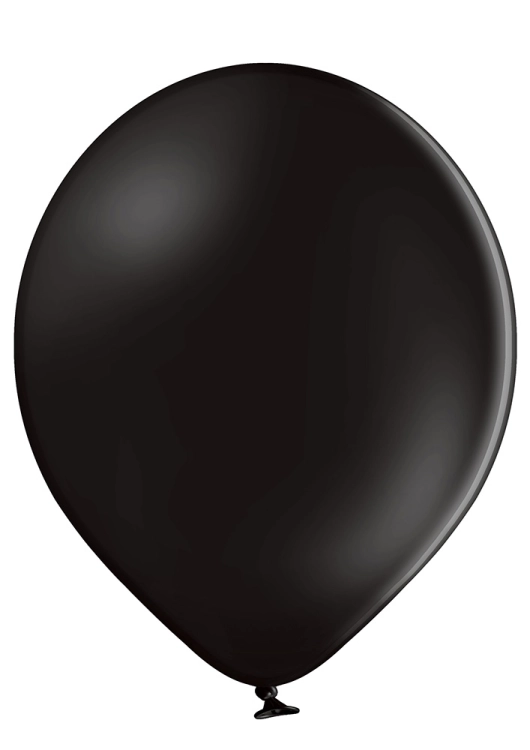 Balony lateksowe Belbal D5 Pastel Black 5 cali na sztuki - do ścianki balonowej, girlandy, eleganckie dekoracje imprezowe Tychy, czarne balony, Zabawne Wydry