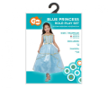 Strój dziecięcy Niebieska Księżniczka rozmiar 120-130 cm, sukienka na bal, karnawał, urodziny, wypożyczalnia Tychy, Godan, Zabawne Wydry