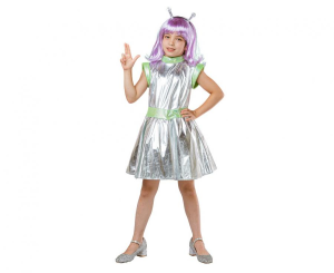 Zestaw dla dzieci Srebrna Kosmitka (sukienka, opaska) , rozm.110/120 cm