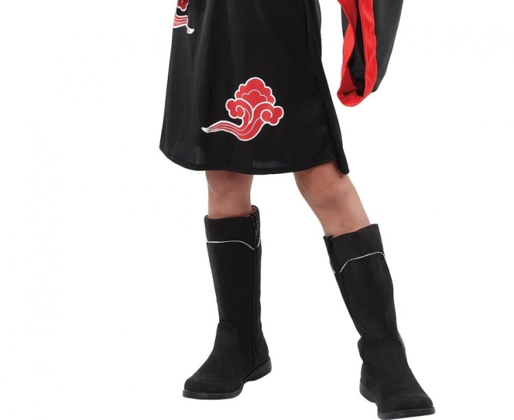 Strój dziecięcy Wojowniczka Ninja rozmiar 120-130 cm, sukienka, pasek, kostium na karnawał, Halloween, wypożyczalnia Tychy, Godan, Zabawne Wydry
