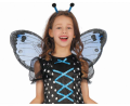Strój dziecięcy Motylkowa Wróżka rozmiar 130-140 cm, sukienka, opaska, skrzydła motyla, różnokolorowy, kostium na karnawał, urodziny, bajkowy, wypożyczalnia Tychy, Godan, Zabawne Wydry