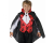 Strój dziecięcy Elegancki Wampir rozmiar 130-140 cm, bluzka z kamizelką, peleryna, żabot, czarno-czerwony, kostium na Halloween, karnawał, wypożyczalnia Tychy, Godan, Zabawne Wydry
