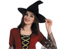 Strój damski Czerwona Czarownica rozmiar S, czarno-czerwona sukienka, kapelusz czarownicy, pasek, kostium na Halloween, karnawał, wypożyczalnia Tychy, Godan, Zabawne Wydry