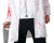 Strój dorosły Doktor Zombie rozmiar 56, biały płaszcz z krwią, przerażająca maska zombie, kostium na Halloween, imprezę apokalipsy, karnawał, wypożyczalnia Tychy, Godan, Zabawne Wydry