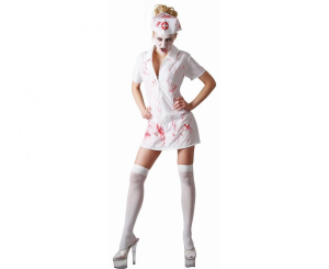 Zestaw dla dorosłych Pielęgniarka Zombie (sukienka, opaska), rozm.S