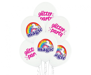 Balon lateksowy Belbal "12" Magic glitter party