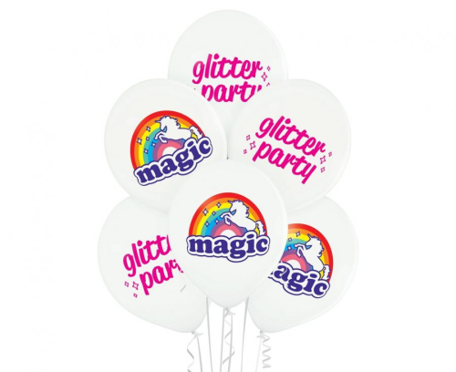 Magiczne balony z jednorożcem Belbal (12 cali), w pastelowym miksie kolorów (wysyłane losowo), idealne do helu na urodziny i bajkowe imprezy w Tychach.