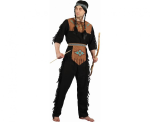 Zestaw dla dorosłych Indianin (opaska, pasek, bluzka, spodnie), rozm. 52