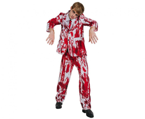 Zestaw dla dorosłych Krwawy Pan Młody (koszula, krawat, spodnie), rozm. 52