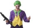 Różnokolorowy strój Szalonego Klauna (rozmiar 56) z marynarką, kamizelką, spodniami i krawatem, producent Godan, idealny na Halloween i karnawał w Tychach.