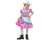 Stylowy strój Eleganckiej Kowbojki dla dziecka (rozmiar 130/140 cm) z czerwoną sukienką, pasem, kapeluszem i chustką, producent Godan, idealny na Halloween i bale w Tychach – dostępny również do wypożyczenia.