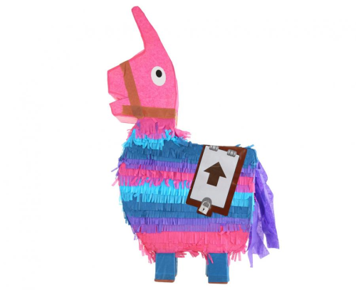 Piniata Lama Battle Game Godan (54 cm wysokości) – duża, ręcznie robiona piniata do rozbijania. Idealna atrakcja na urodziny tematyczne Fortnite/Gaming. Kup online w Zabawne Wydry Tychy.