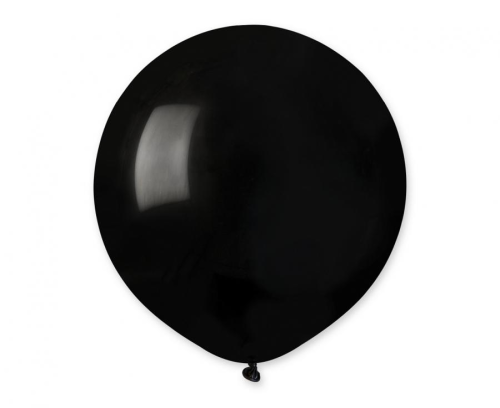 Duże balony lateksowe Gemar G19 Pastel Black 19 cali na sztuki - do ścianki balonowej, girlandy, czarne matowe dekoracje imprezowe Tychy, balony z helem, Zabawne Wydry