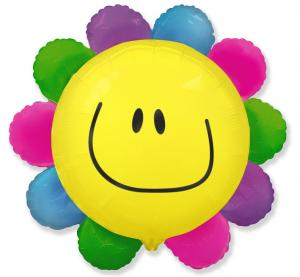 Balon foliowy kształt kwiatek kolorowy "24"