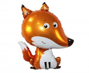 Balon foliowy Rudy Lis 62 cm, dekoracja Leśne Zwierzęta na roczek, Godan.