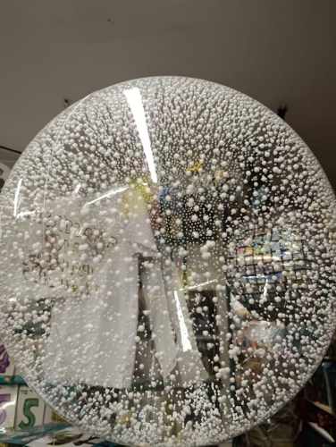 Balon Aqua Kula Śnieżna ze styropianem, bez personalizacji, trwały balon z helem Tychy.