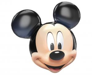 Duży balon foliowy Głowa Myszki Mickey Procos 79 cm, licencjonowany Disney, dekoracja urodzinowa, tylko na hel.