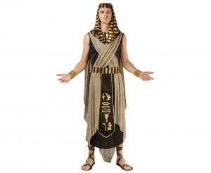 STRÓJ Zestaw dla dorosłych Egipski Faraon (chusta, szata, peleryna, pasek, nakładki na nadgarstki), rozm. 52