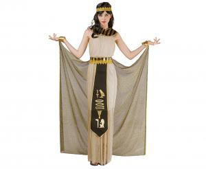 stroj-egipcjanki-brazowa-sukienka-zloty-pas-tychy