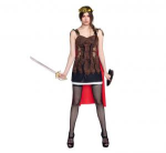 Strój dla dorosłych "Gladiatorka" (sukienka z peleryną), roz. 38 KK