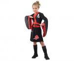Strój Zestaw dla dzieci Wojowniczka Ninja (sukienka, pasek), rozm.110/120 cm