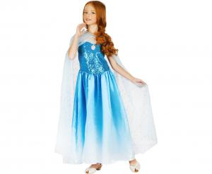 Strój Zestaw Błękitna Piękność (sukienka, peleryna), rozm. 120/130 cm