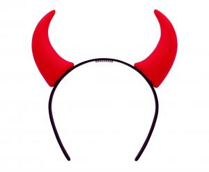Opaska Rogi Diabełka – Czerwone (Plastikowe)