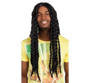 Peruka "Soul Rebel" – Długie Czarne Dredy Rasta