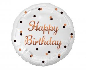 Balon foliowy okrągły Happy Birthday