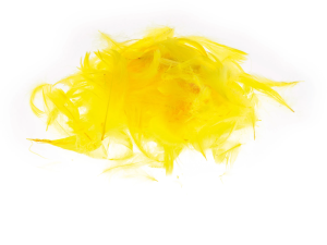 Piórka Dekoracyjne Żółte (7g)