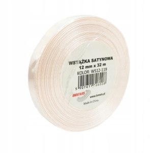 Wstążka Satynowa Szampańska 12mm (Na Metry)