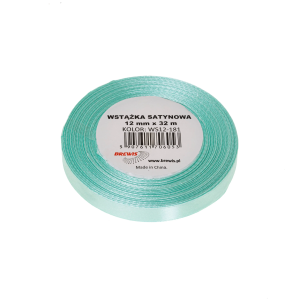 Wstążka Satynowa Miętowa 12mm (Na Metry)