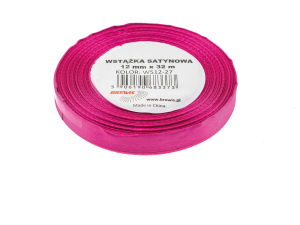 Wstążka Satynowa Biskupia / Magenta 12mm (Na Metry)