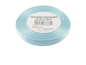 Wstążka Satynowa Błękitna / Jasny Niebieski 12mm (Na Metry)