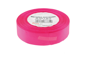 Wstążka Satynowa Różowa / Fuksja 25mm (Na Metry)