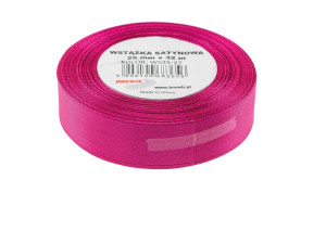 Wstążka Satynowa Biskupia / Magenta 25mm (Na Metry)