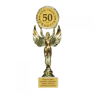 Statuetka Victoria "W Dniu Twoich 50-tych Urodzin"