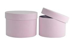 Flowerbox Welurowy Jasny Róż 15 cm | Małe Pudełko Light Pink