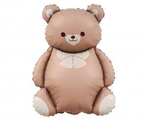 Balon foliowy Miś z kokardką, 65x47cm