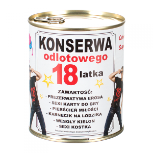 Śmieszny Prezent na 18 Urodziny: Puszka Konserwa Odlotowego 18-Latka